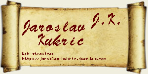 Jaroslav Kukrić vizit kartica